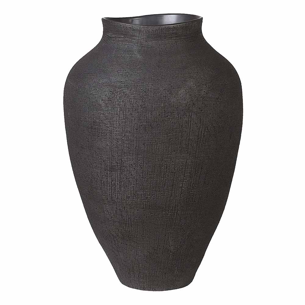 Black Textured Vase