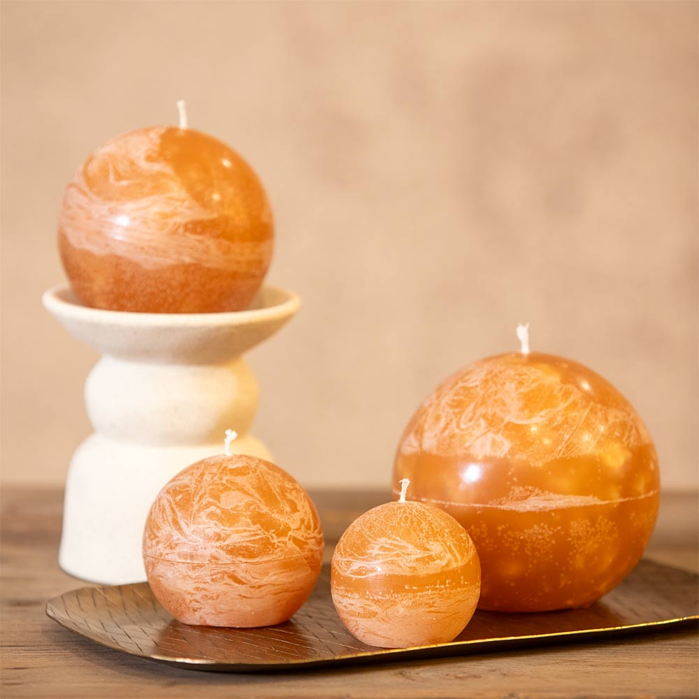 Bolo Sphere Candle - Camel
