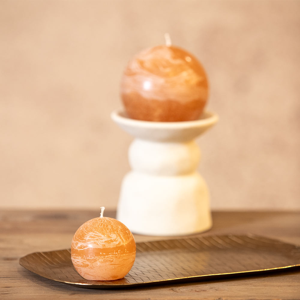 Bolo Sphere Candle - Camel