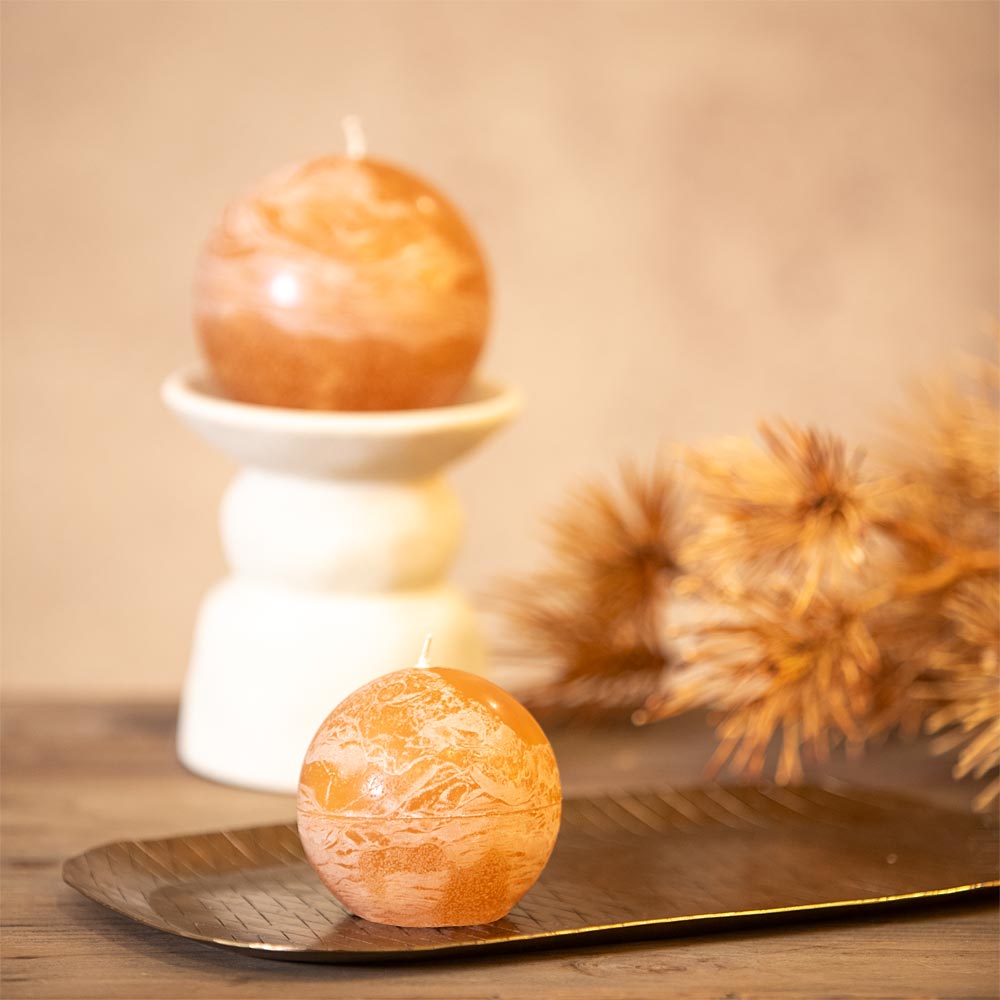Bolo Sphere Candle - Camel