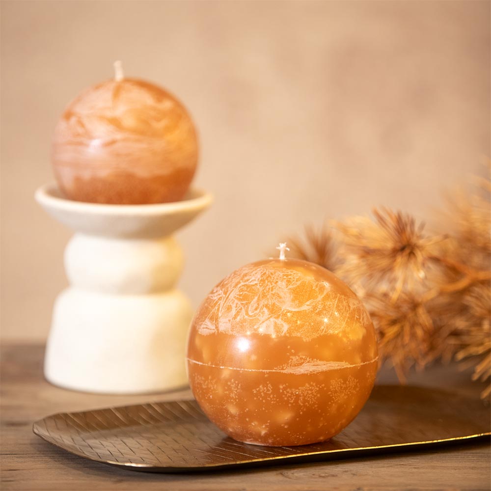 Bolo Sphere Candle - Camel