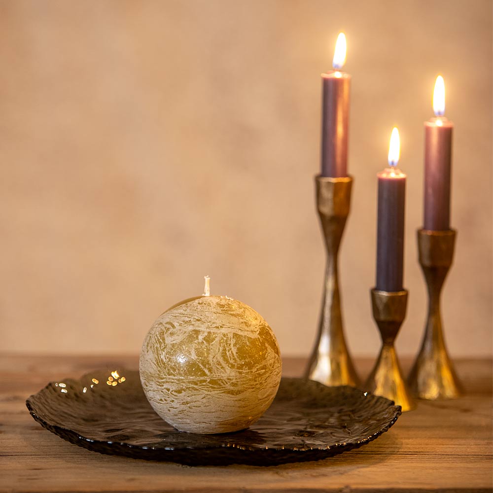 Bolo Sphere Candle - Moss Green