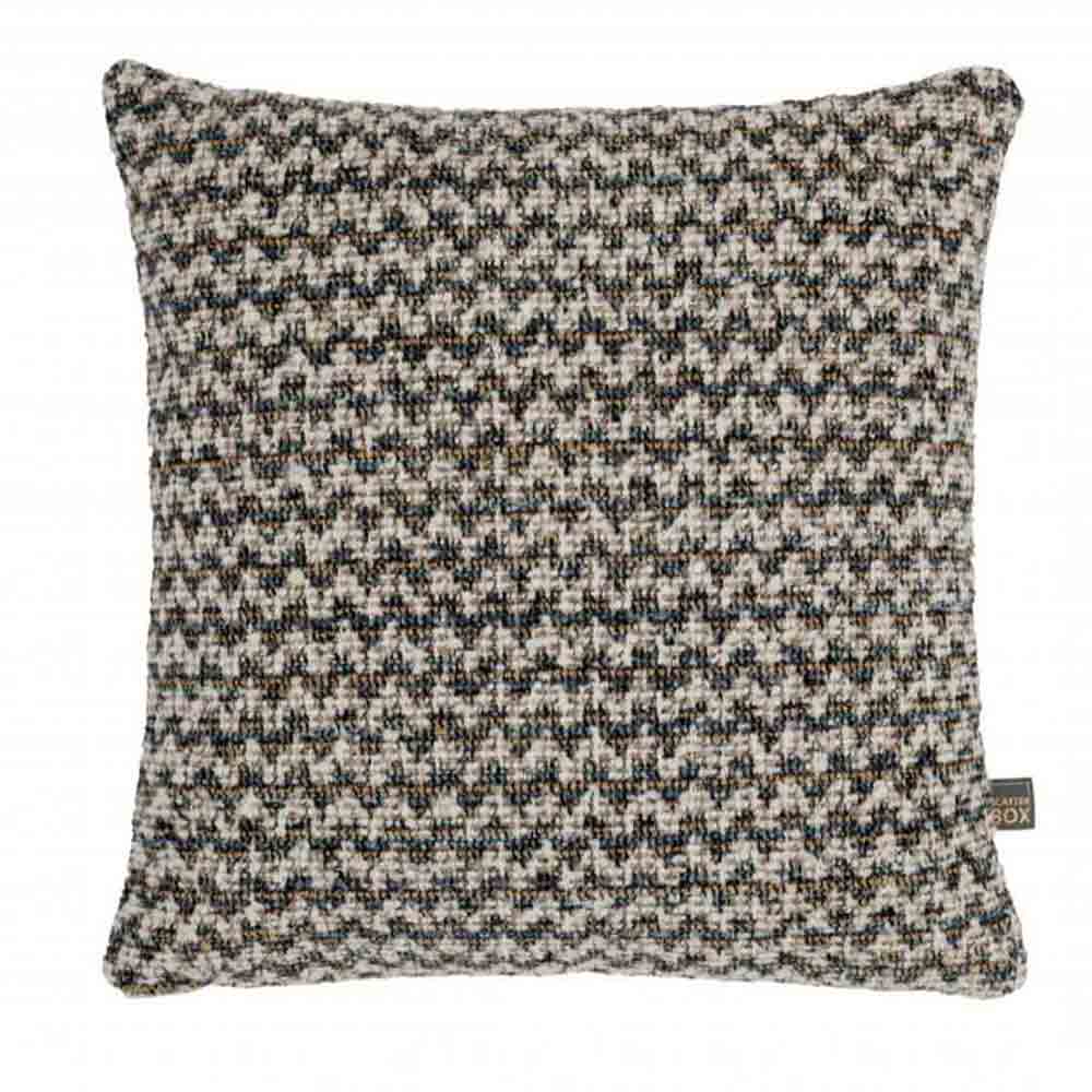 Braden Cushion in Blue and Cream - Square