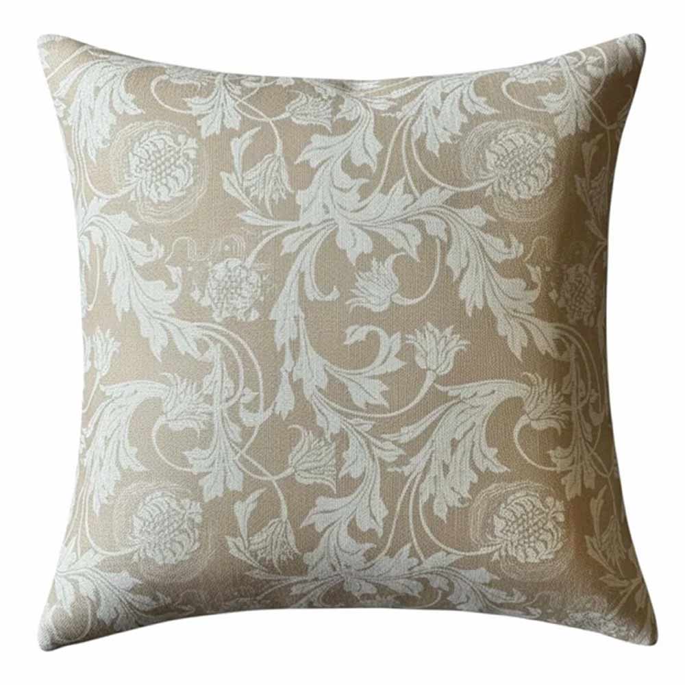 Bramble Light Corn Patterned Cushion