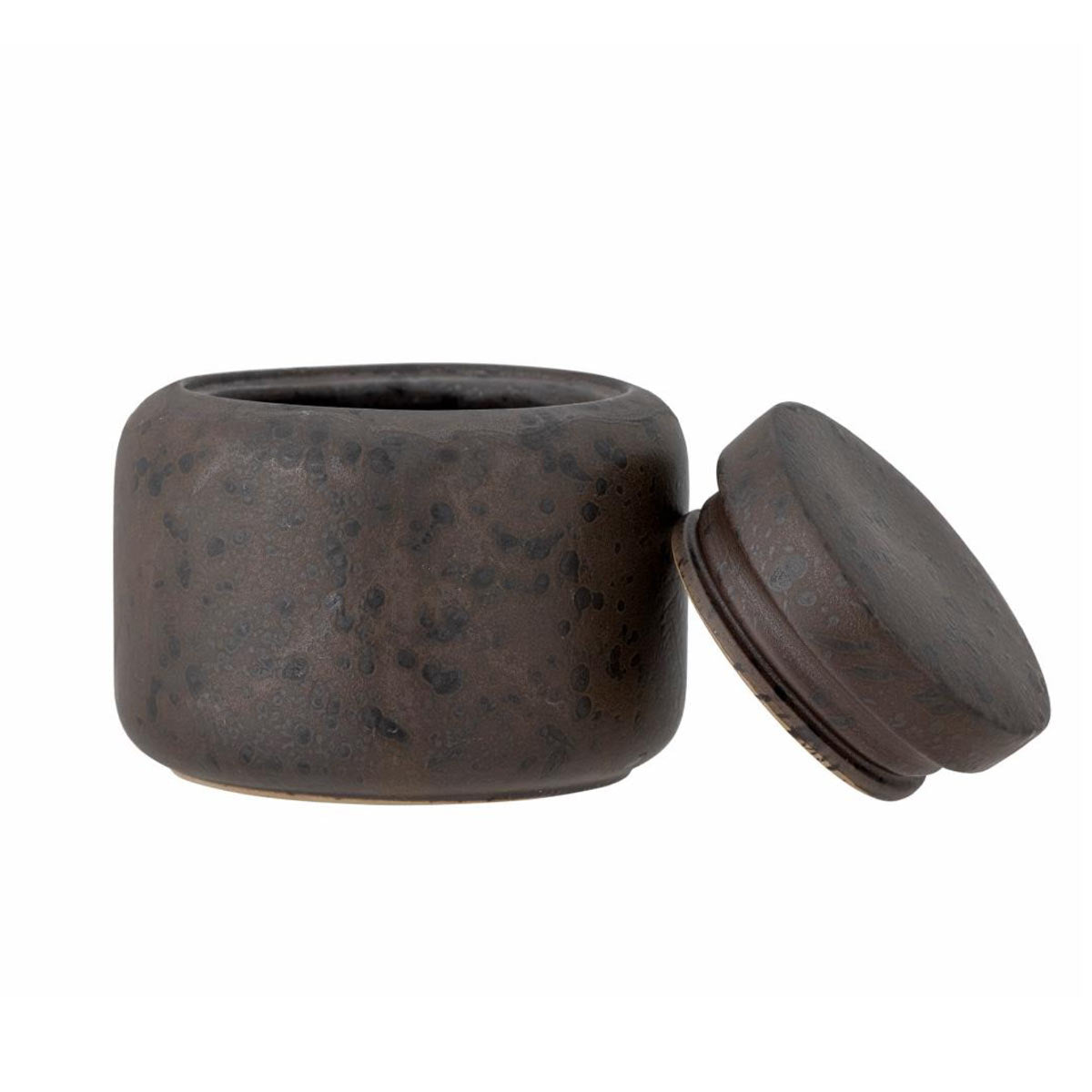 Chau Jar with Lid, Stoneware, Brown