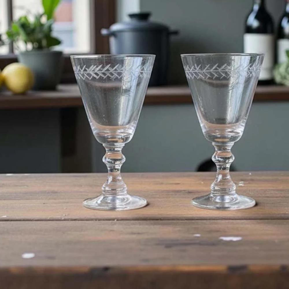 Circle Leaf Goblet Wine Glass
