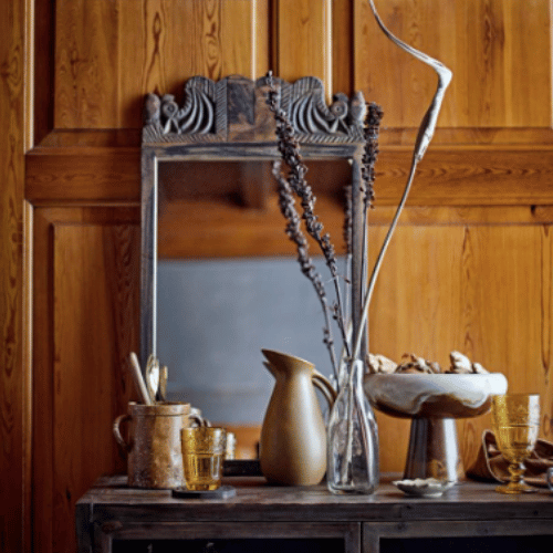 Daniele Brown Stoneware Jug on Table