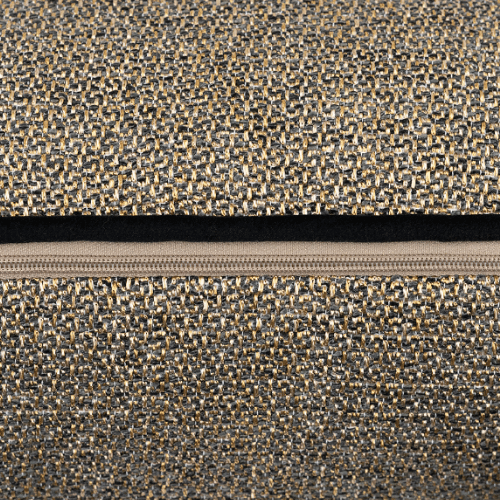 Demi Large Gold and Black Square Cushion