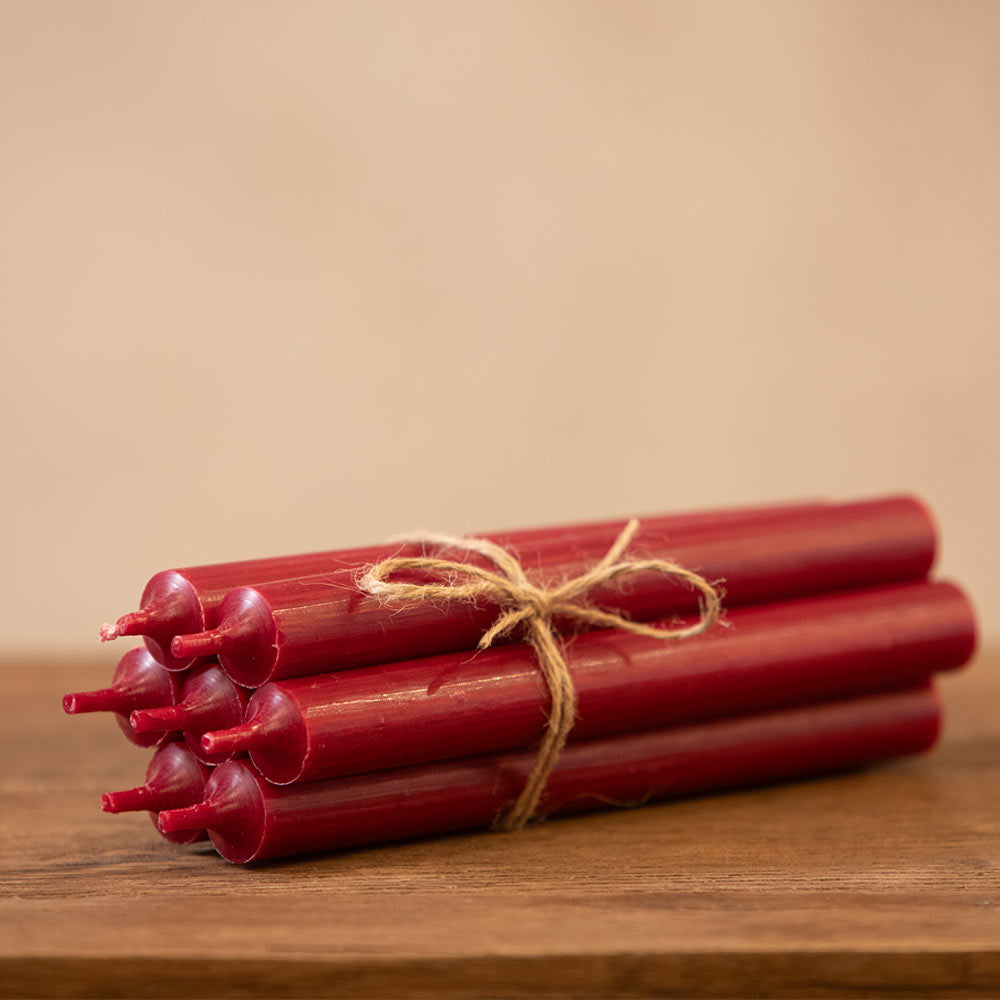Dinner Candle - Dark Red