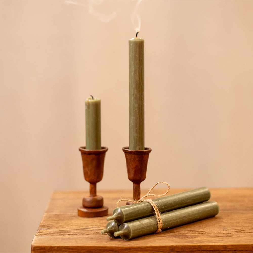 Dinner Candle - Olive