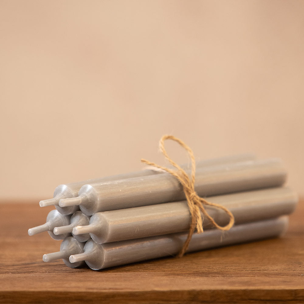 Dinner Candle - Pale Grey