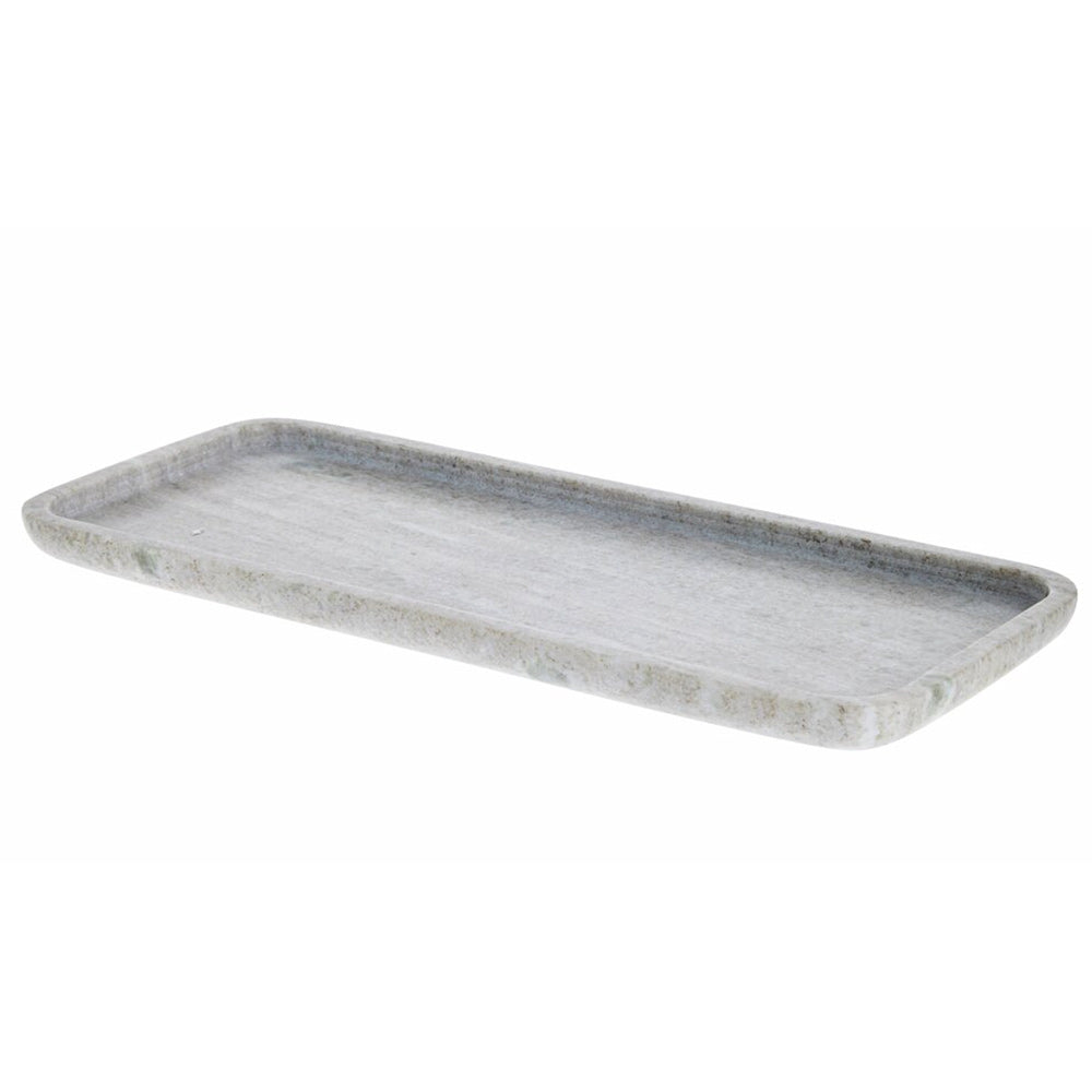 Elina Oblong Marble Tray - Dark Linen