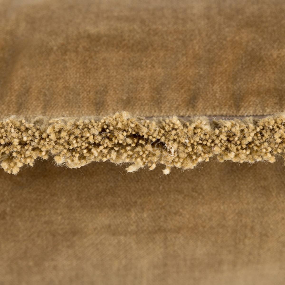 Elodie Velvet Cushion – close-up of tassel edging and smooth velvet finish