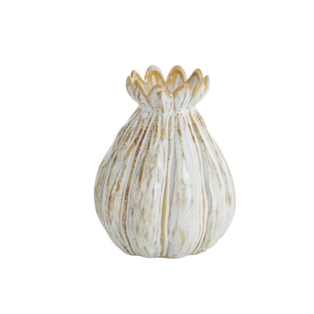 Felipe Ceramic Vase in Cream