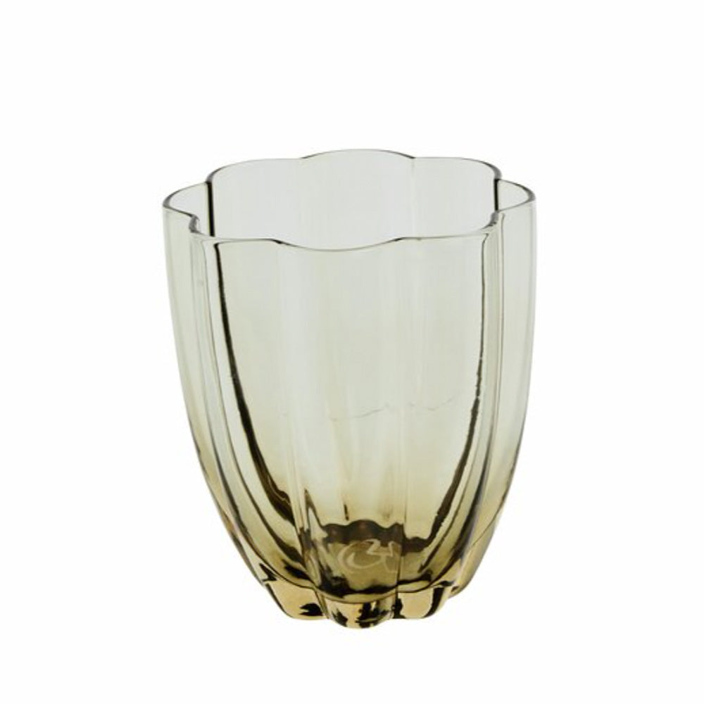 Floretta Taupe Glass Tumblers