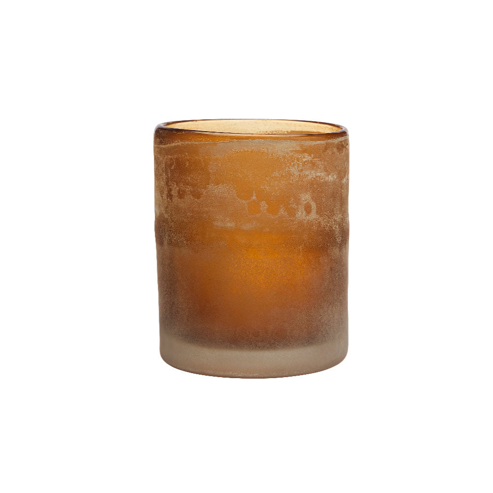 Frosted Glass Lantern - Amber - Small