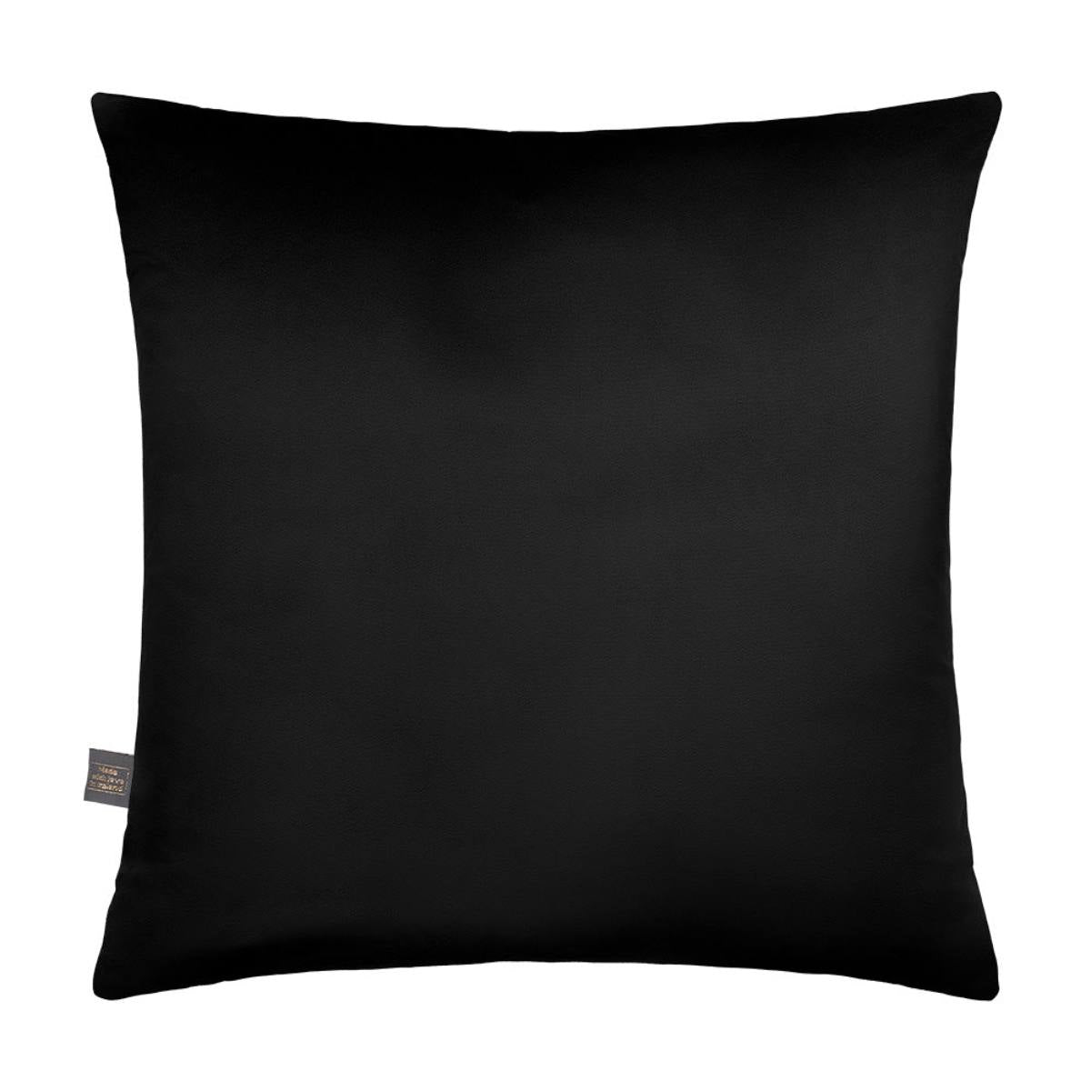 Reverse View of Gallium Black Cushion – Irish-Made Velvet Cushion 