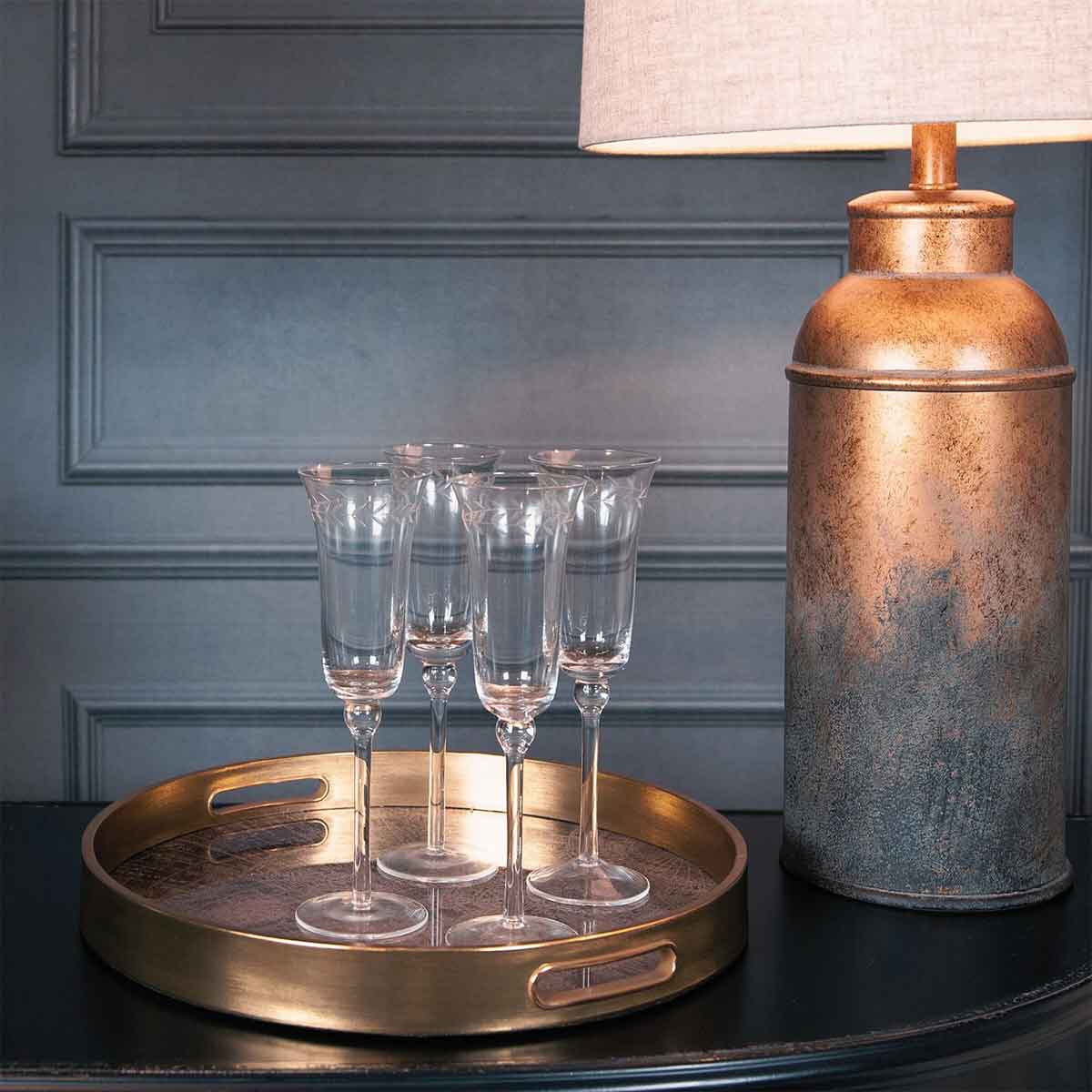 Garland Leaf Champagne Flute