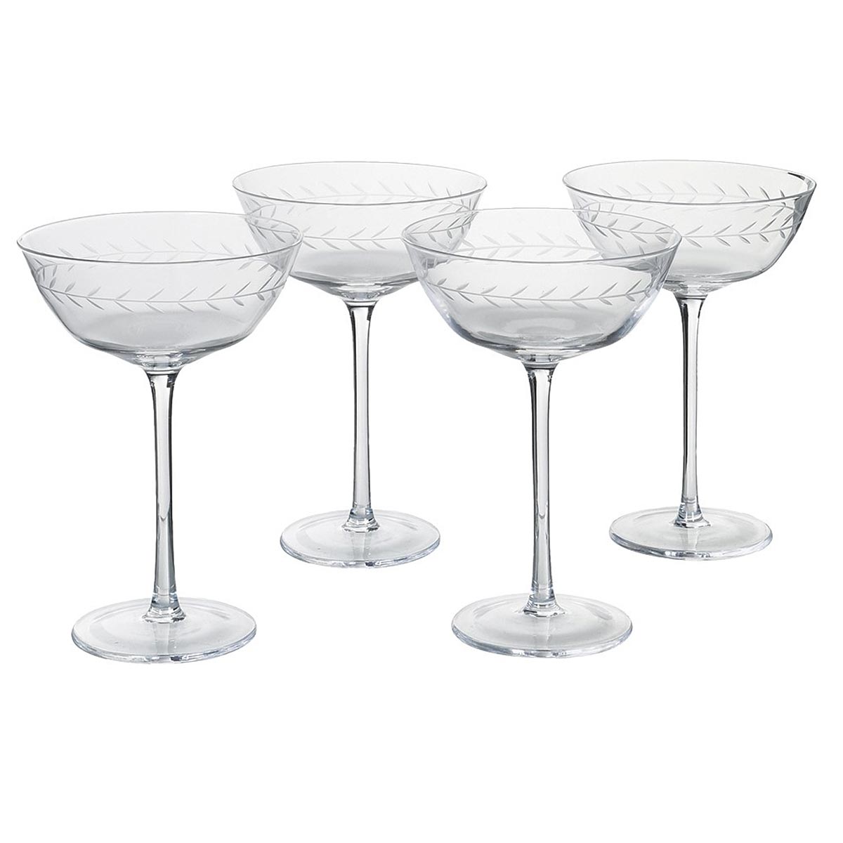 Garland Leaf Martini Glass