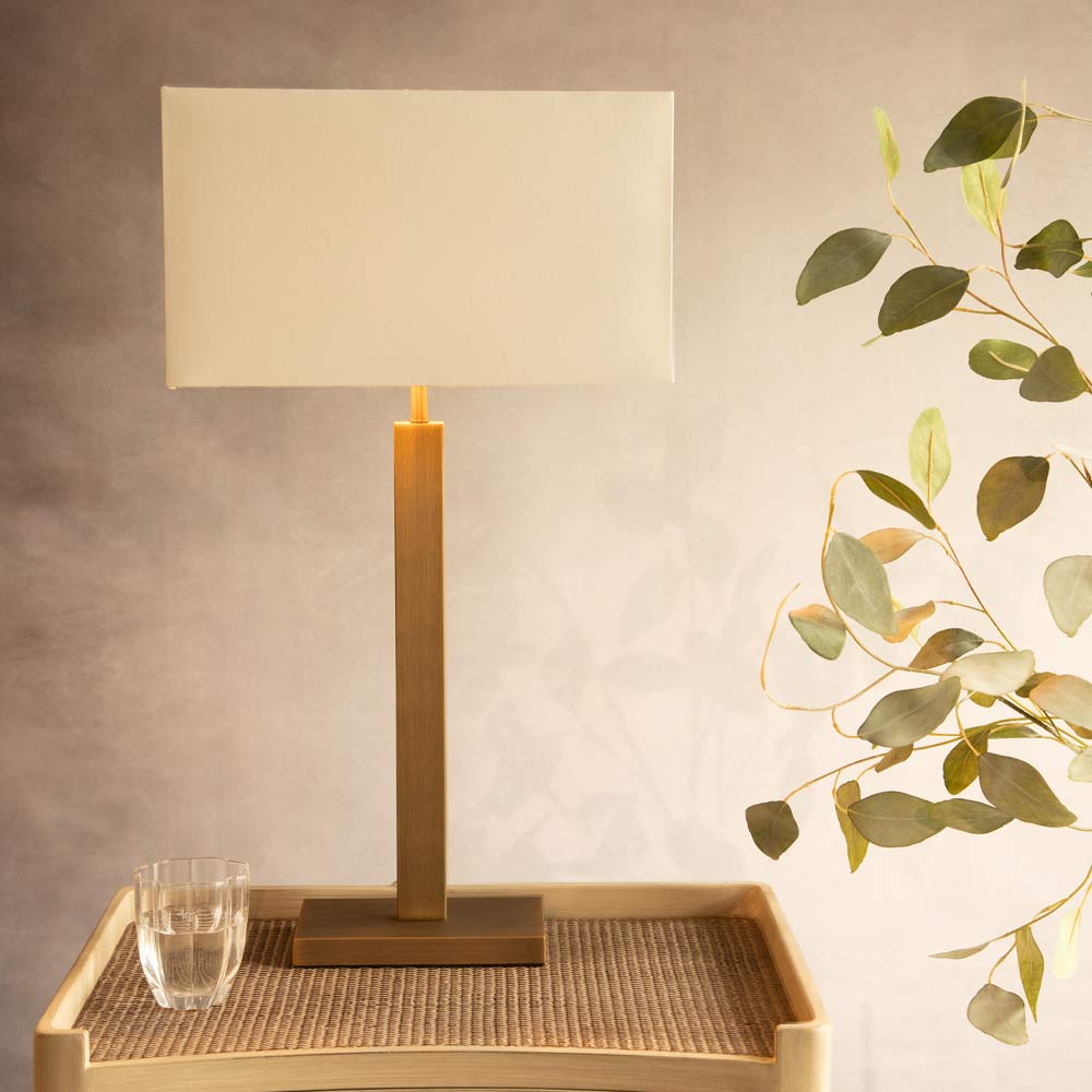 Gold Table Lamp with Shade