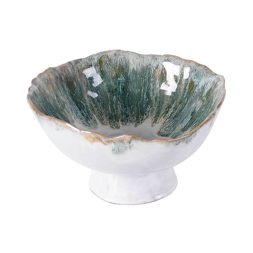 Green Ombre Bowl on Stand