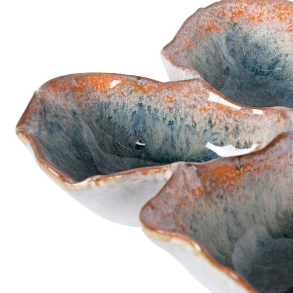 Green Ombre Oyster Ceramic Dip Trays