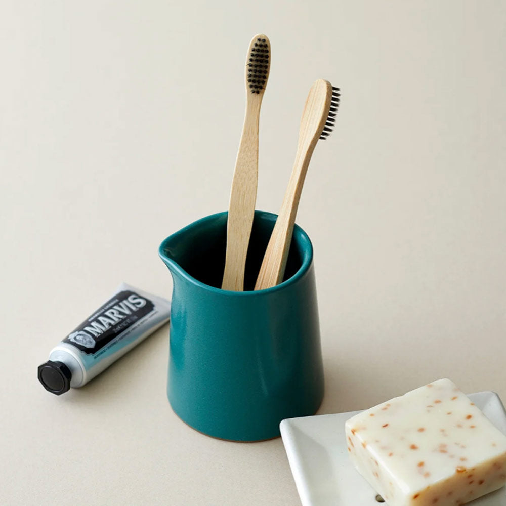 Handmade Stoneware Jug - Teal Green