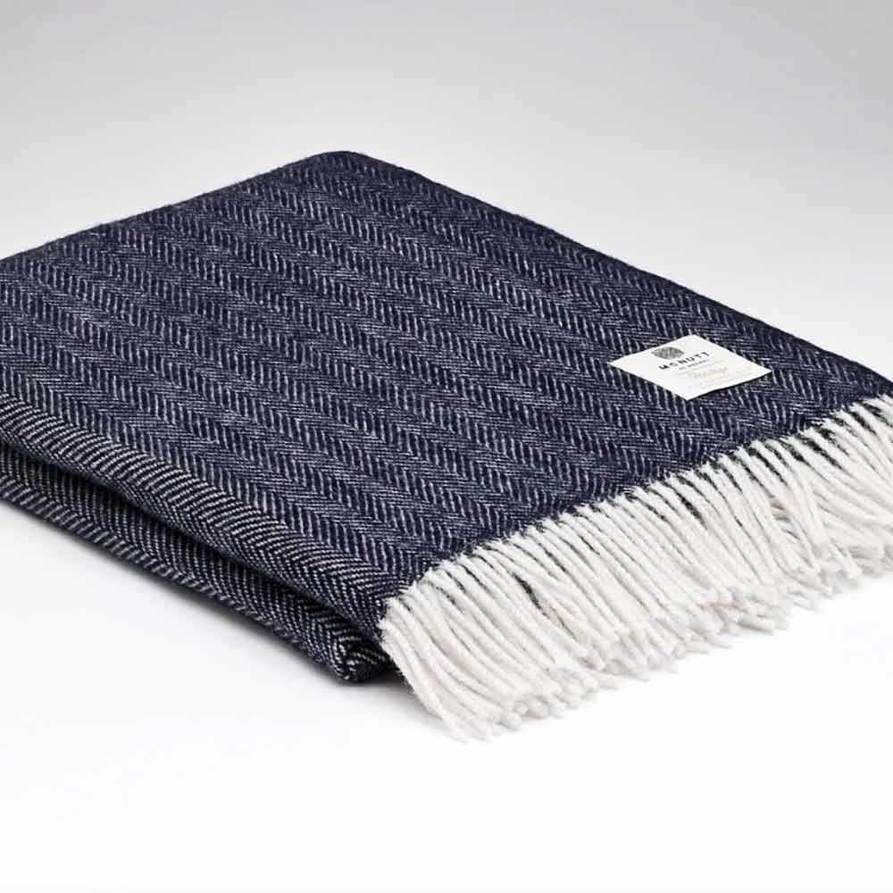 Heritage Midnight - Pure Wool Throw - McNutt of Donegal