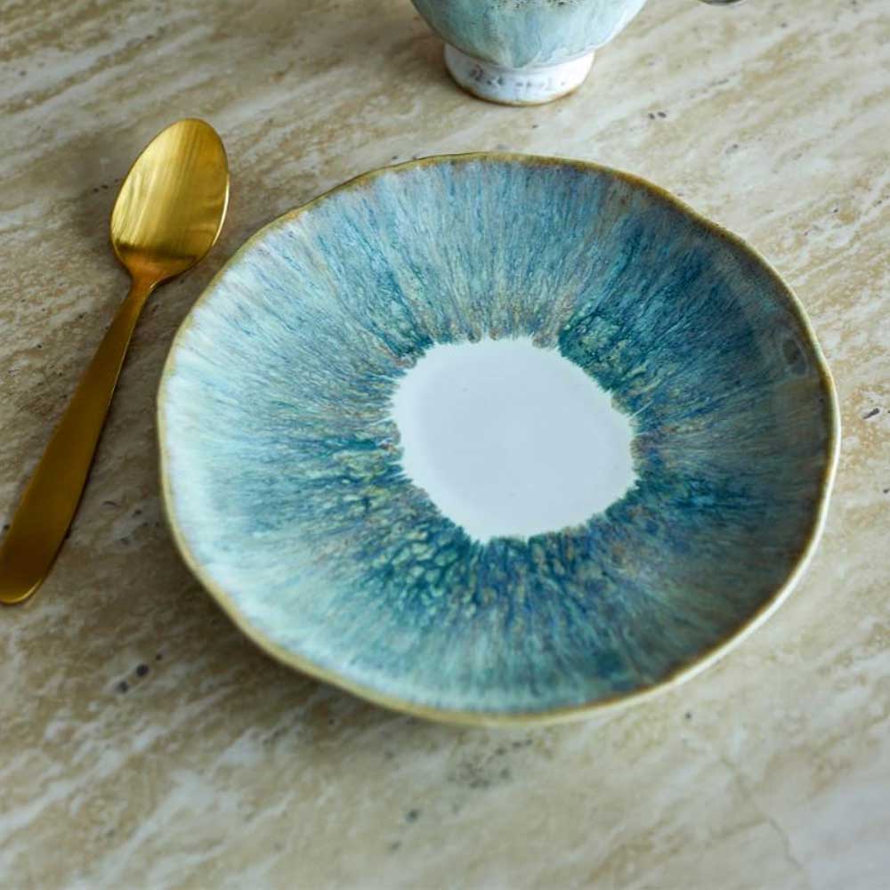 Imogen Plate, Stoneware, Green