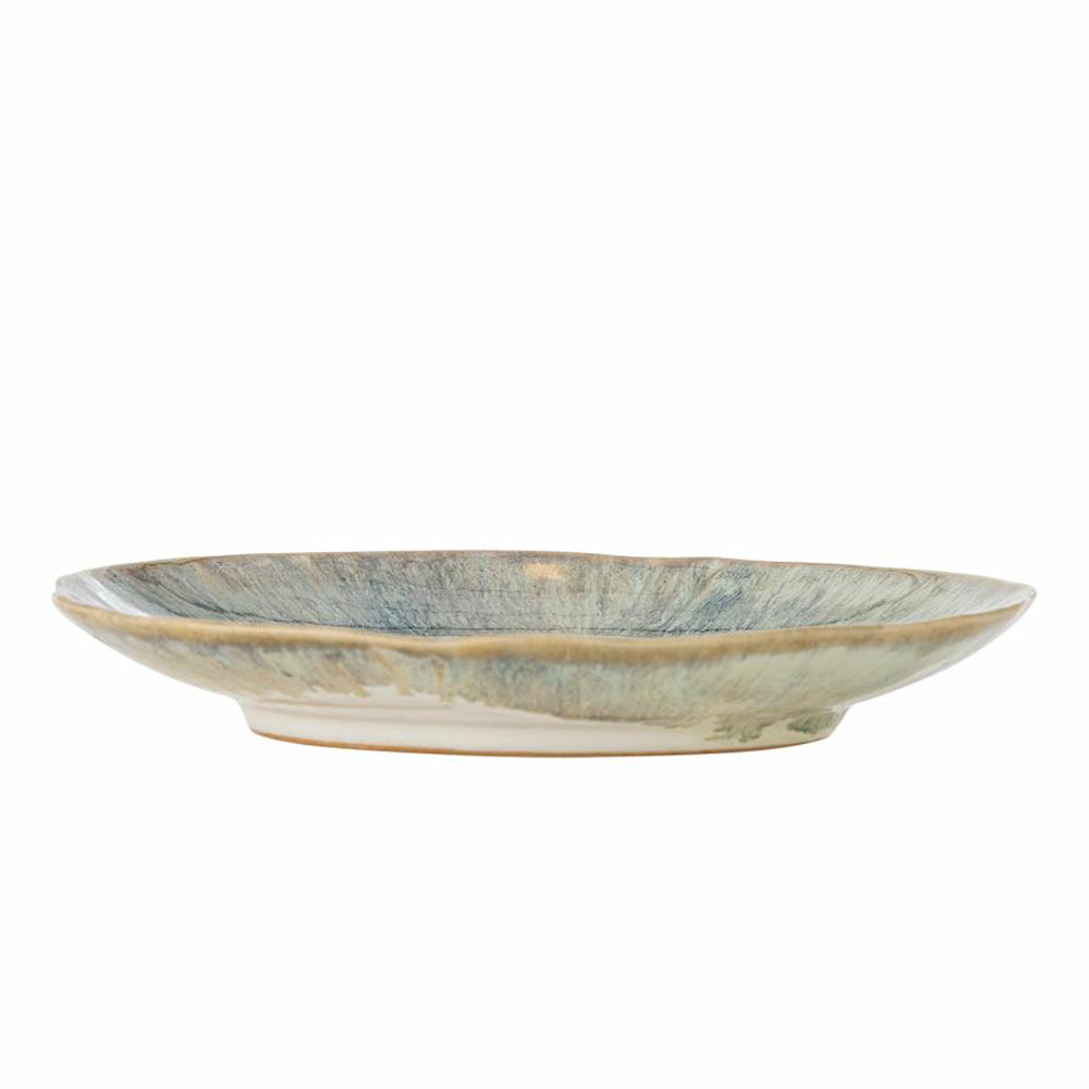 Imogen Plate, Stoneware, Green