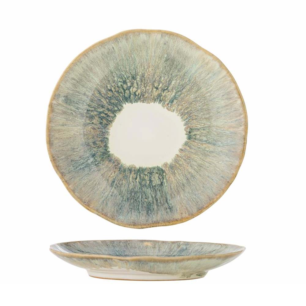Imogen Plate, Stoneware, Green