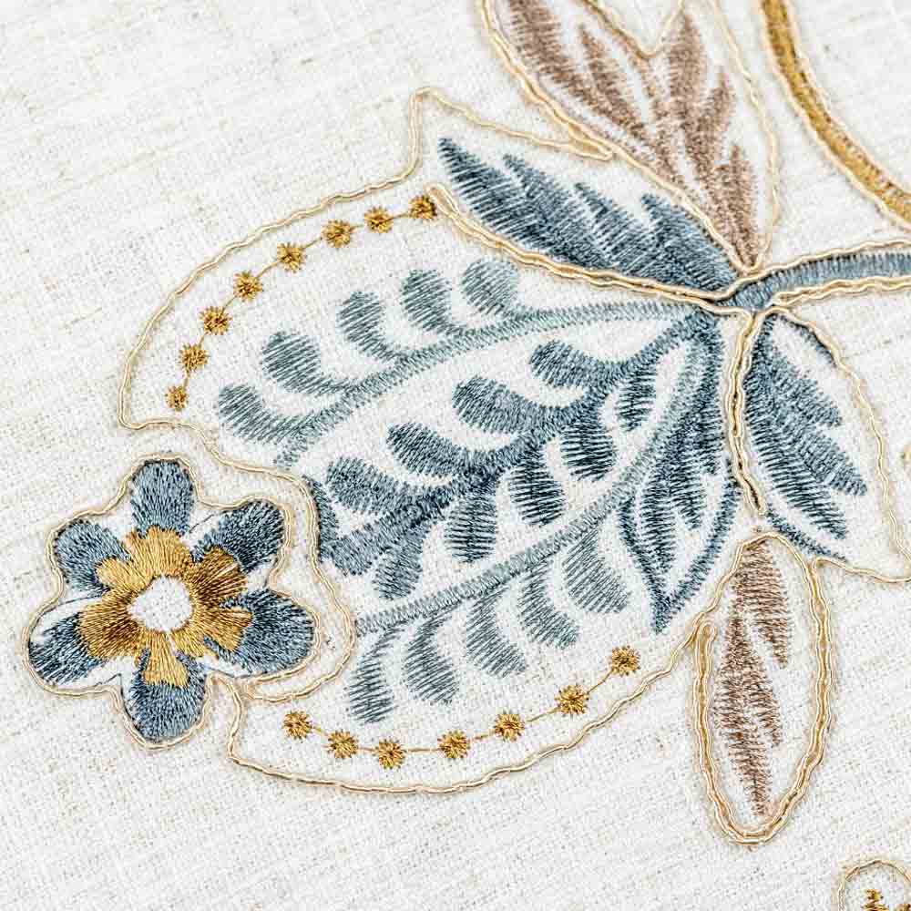 Josette Cushion in Blue/Natural - Small Square