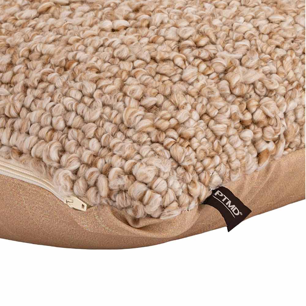 Kiella Caramel Textured Cushion - Square