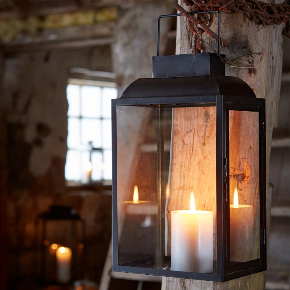 Lottie Black Metal Lantern