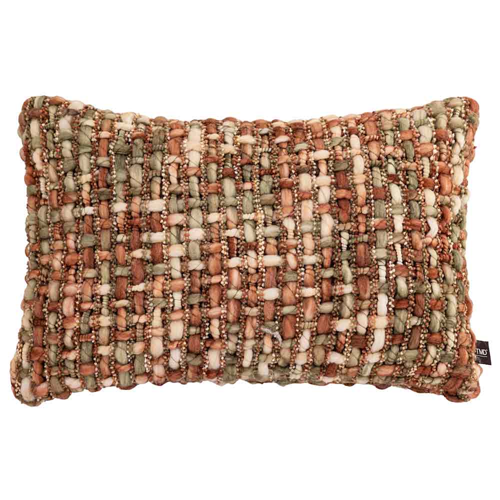 Macy Caramel Textured Cushion - Oblong