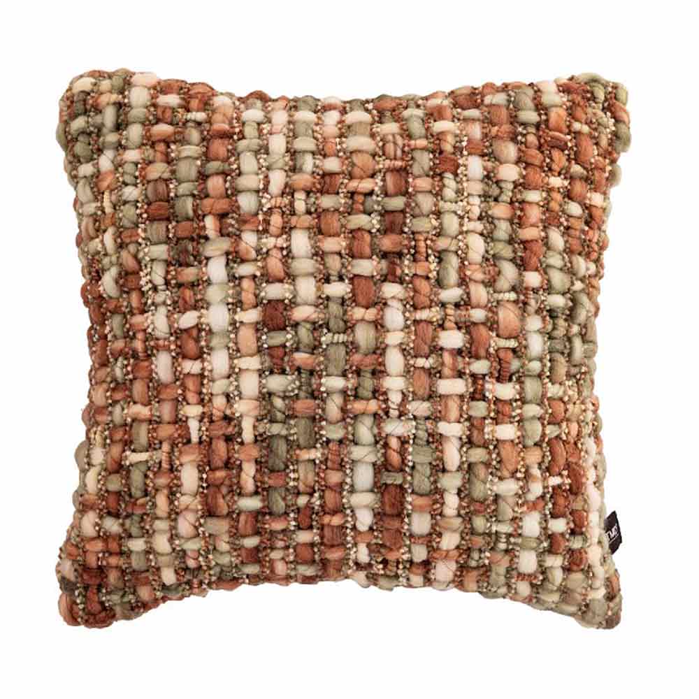 Macy Caramel Textured Cushion - Square