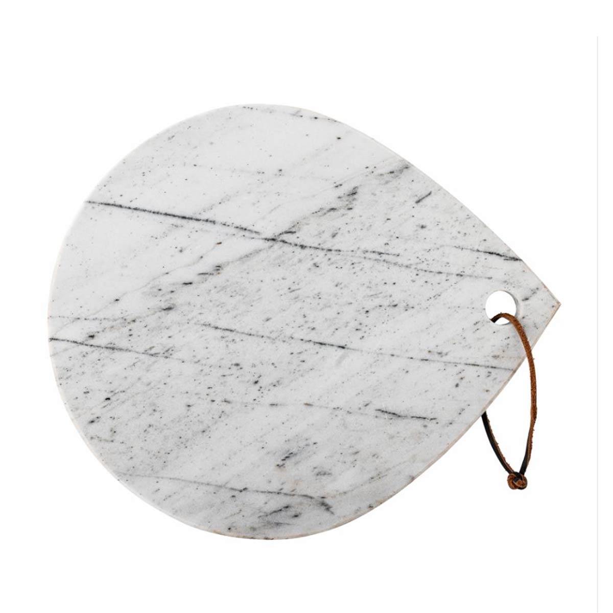 Maiko Cutting Board in White Marble