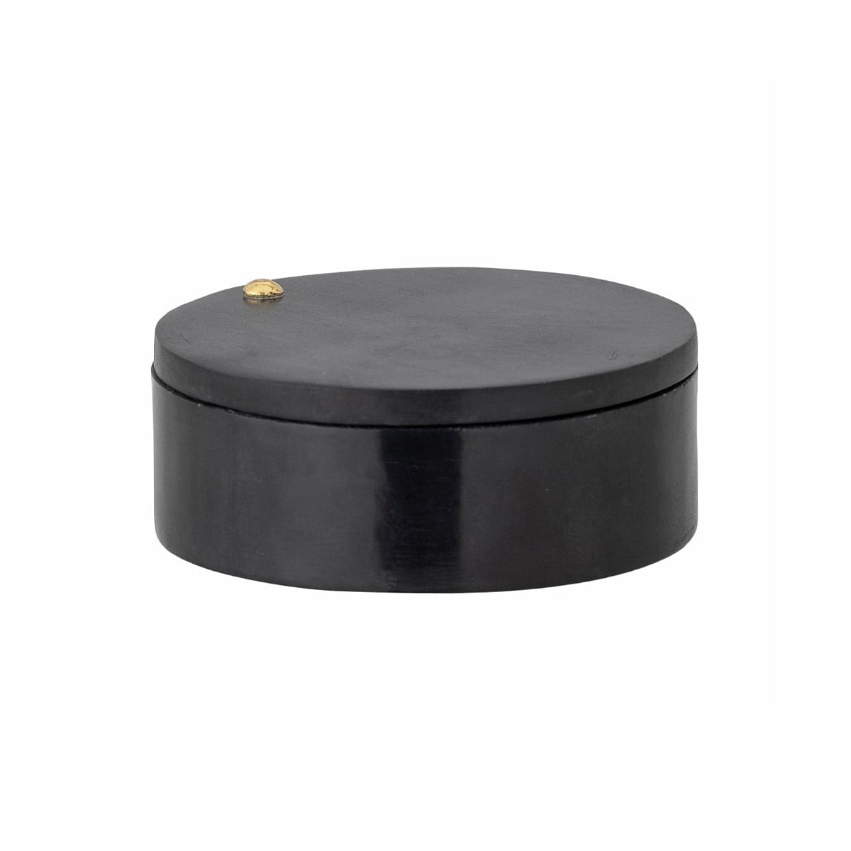 Manja Black Soapstone Jar with Lid