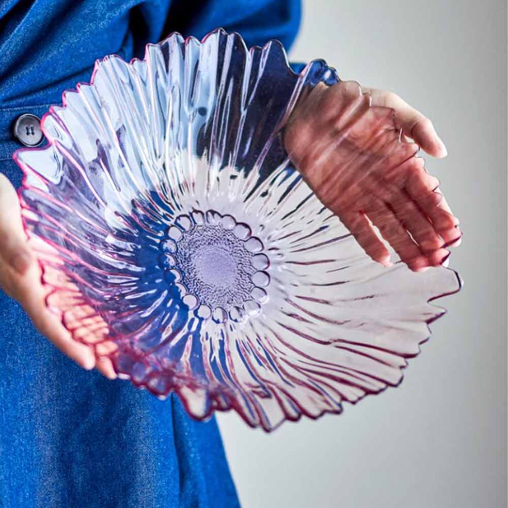 Mariko Decorative Glass Bowl - Rose