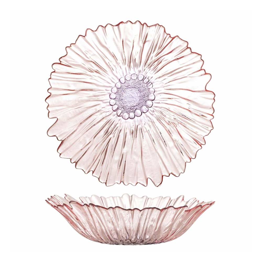 Mariko Decorative Glass Bowl - Rose