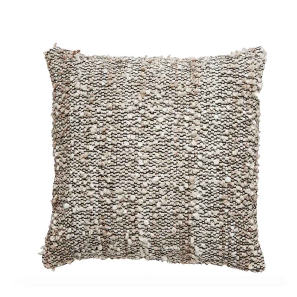 Mezoki Square Boucle Cushion in Brown