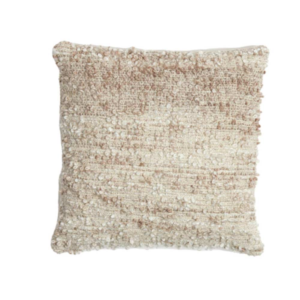 Mezoki Square Boucle Cushion in Oatmeal