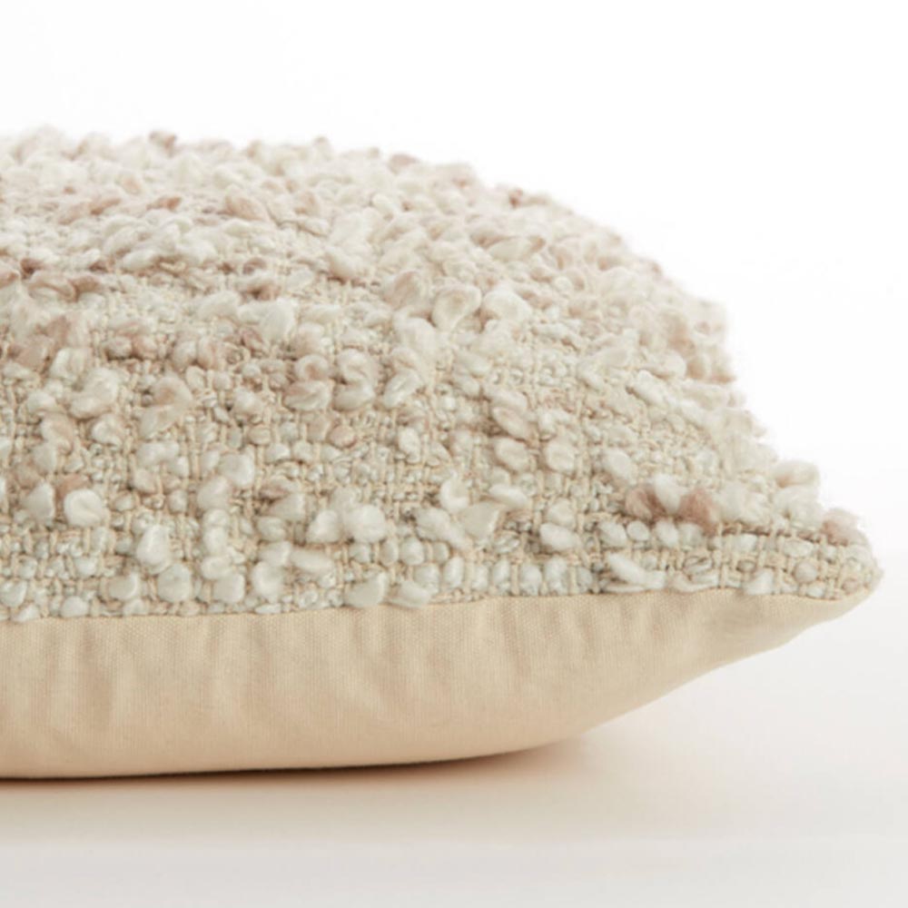 Mezoki Square Boucle Cushion in Oatmeal