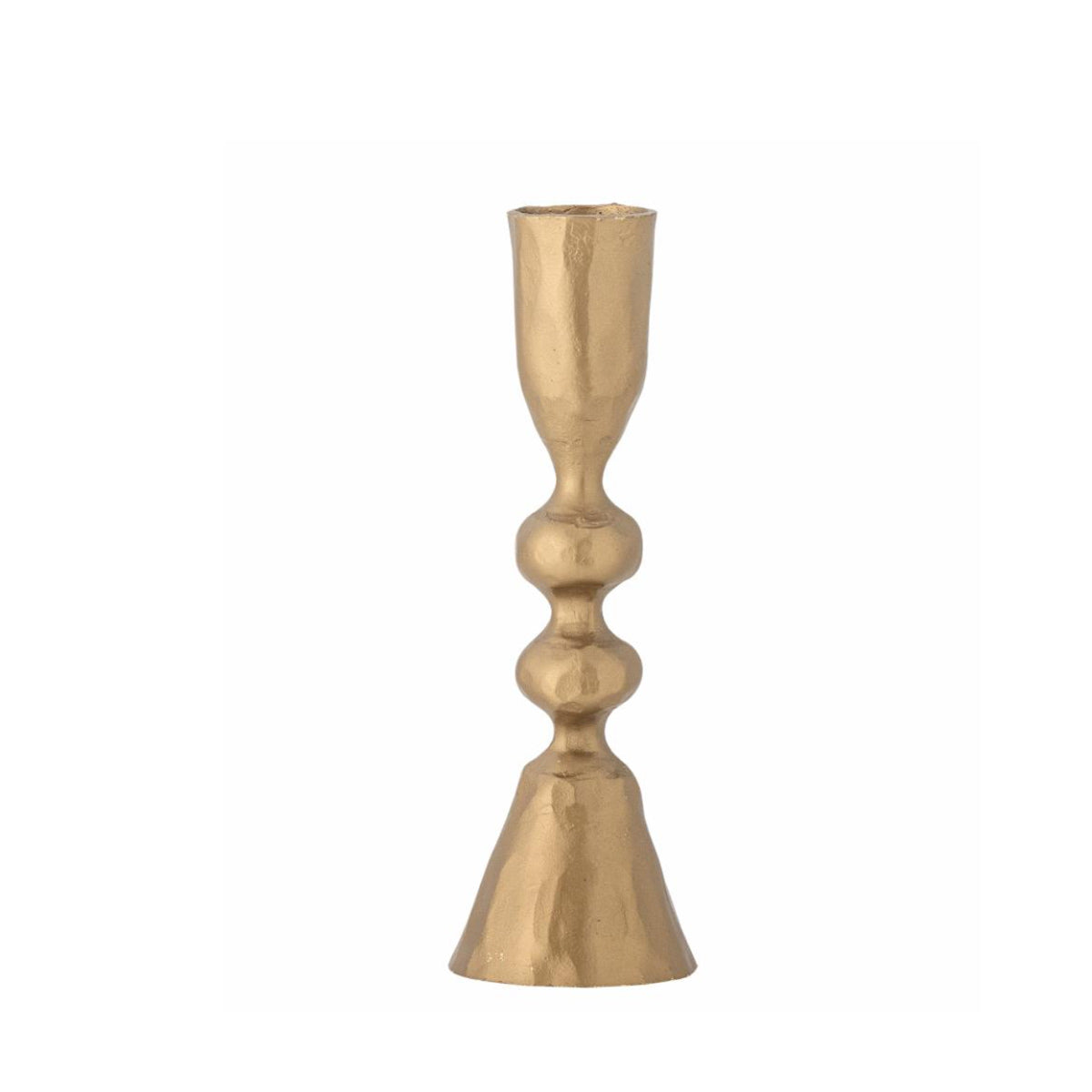 Small Mitzi gold candlestick in iron for taper candles
