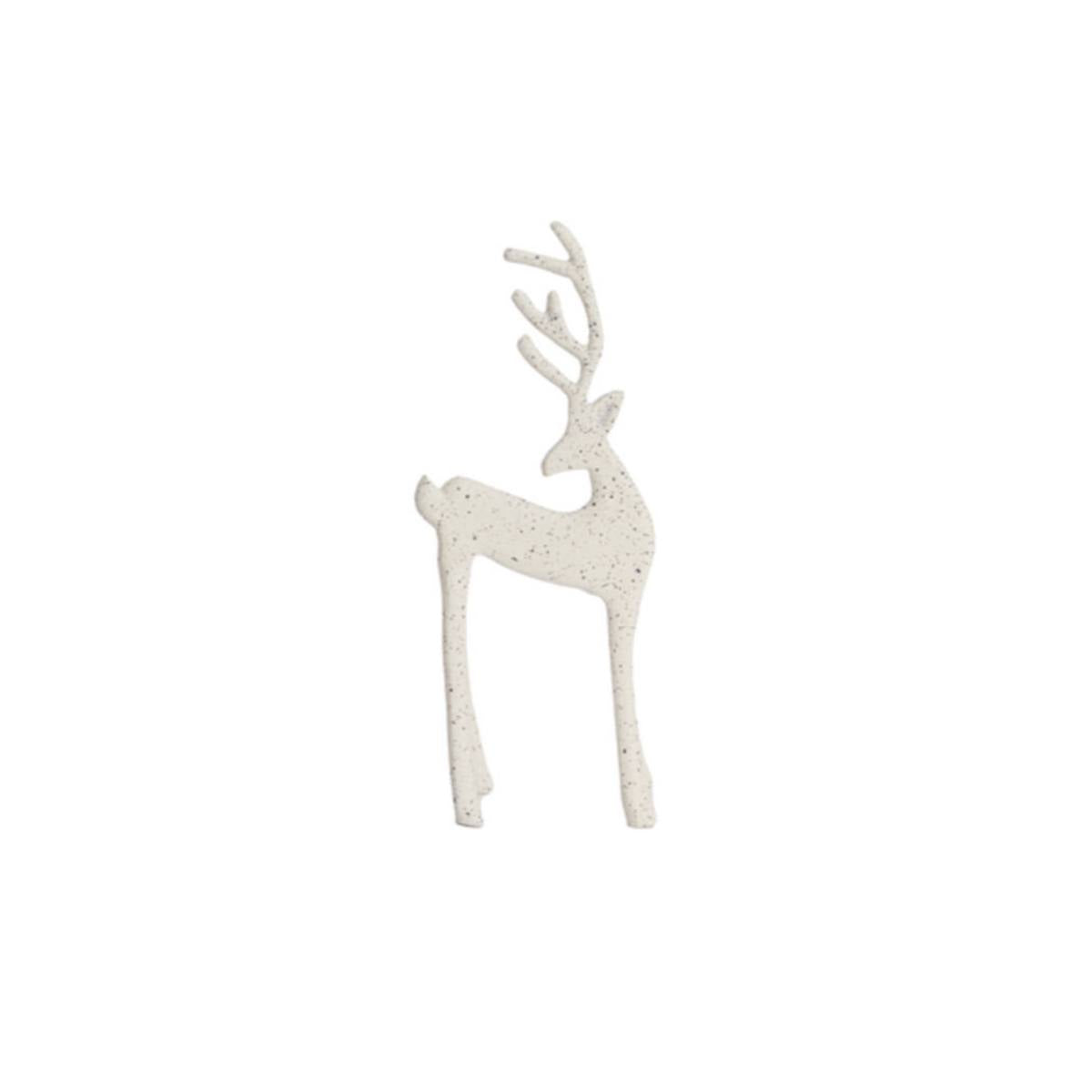 Olaf White and Grey Stag figurine on a white background