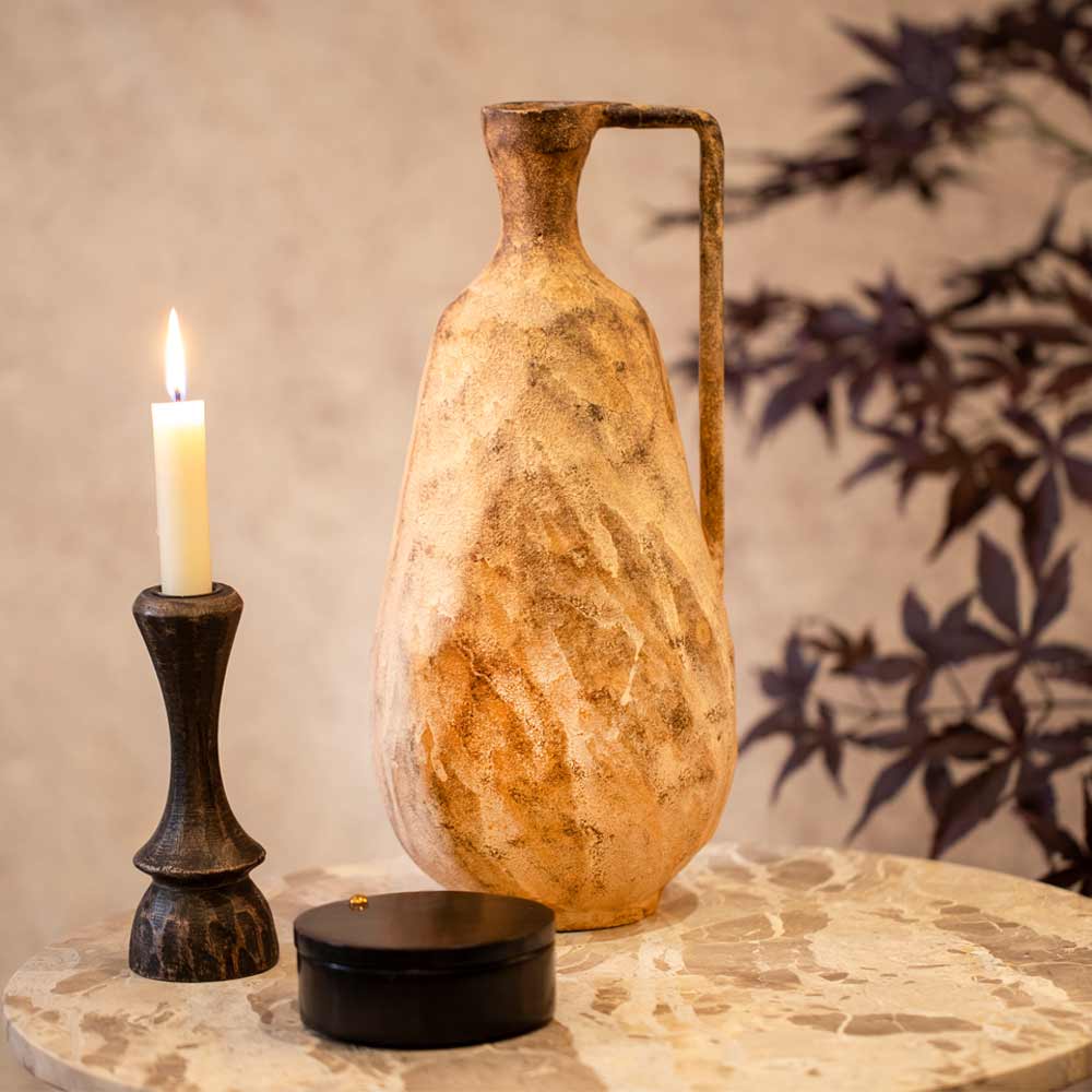 Ostra Decorative Vase in Rust