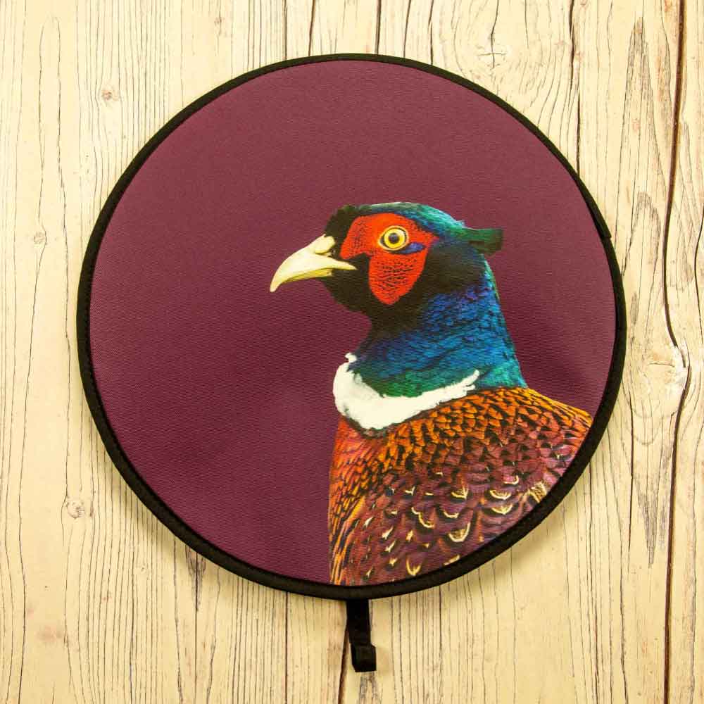 Pheasant Colour Chefs Pad for Aga Cooker - Mulberry