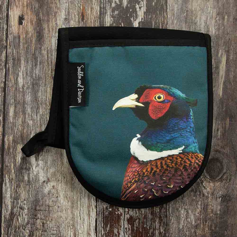 Pheasant Oven Gloves - Colour - Teal Green