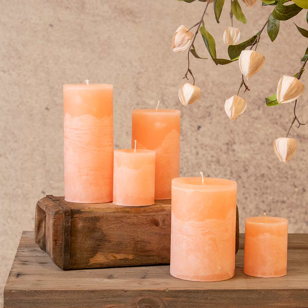 Pillar Candle  - Salmon