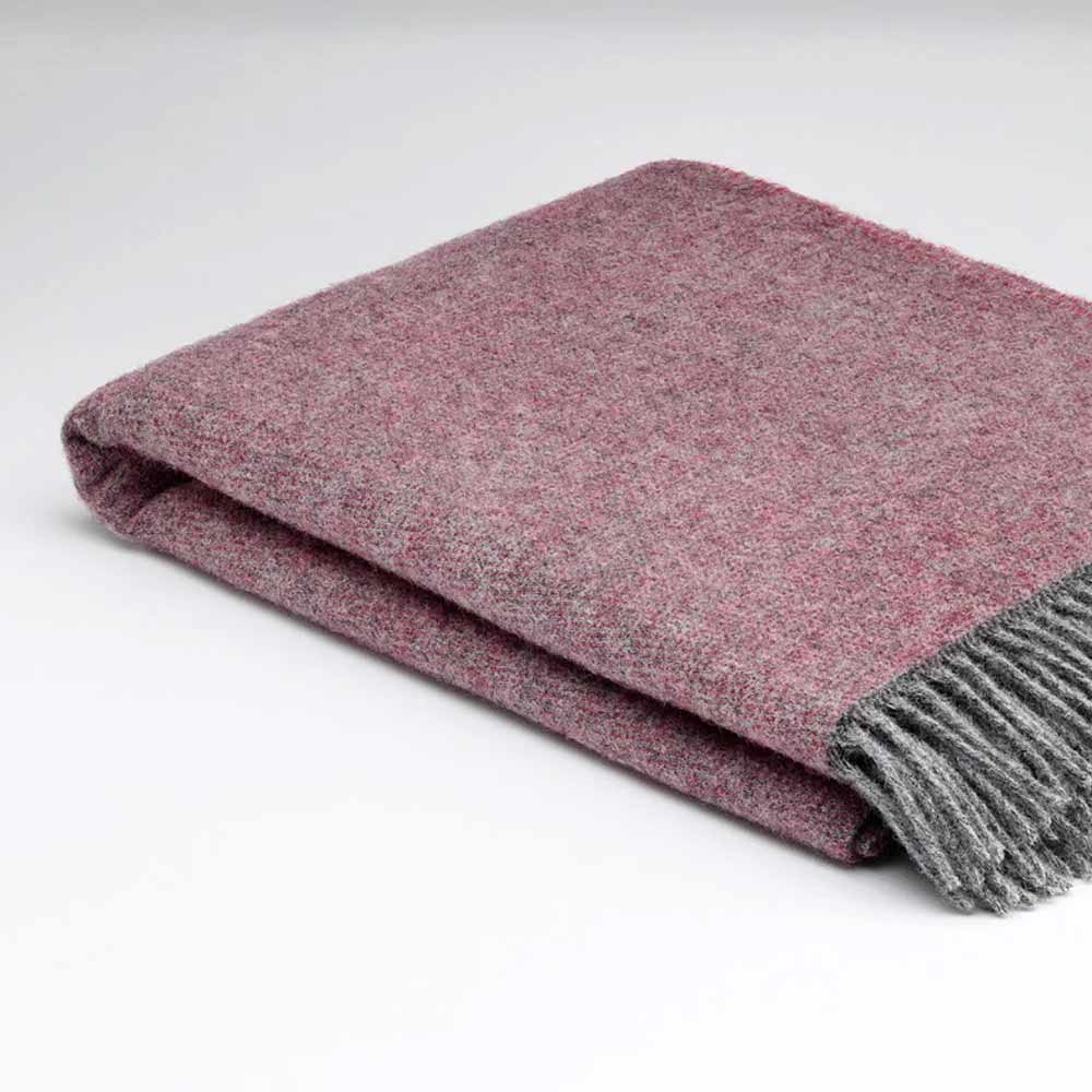 Pure Wool Throw - Cosy Rose - McNutt of Donegal